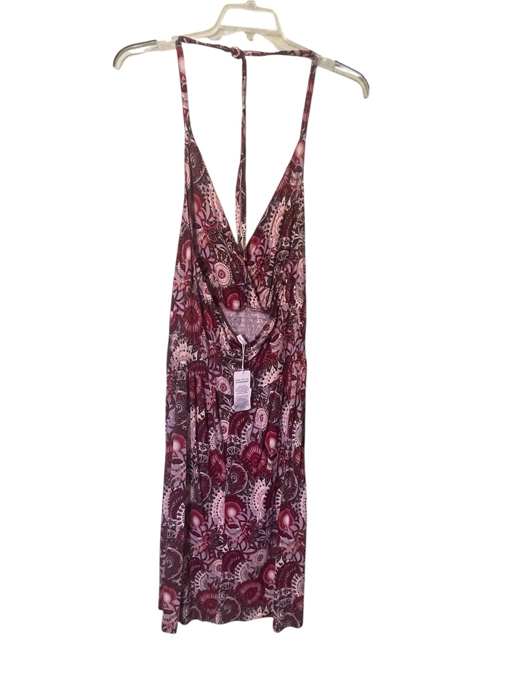 NWT- Lascana printed halter dress featuring crossover v-neckline. Size 12 - Picture 6 of 14
